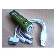   (2,2/5TAQ) Power Bank 2.2Ah fémházas akkubank egyedi zöld színben